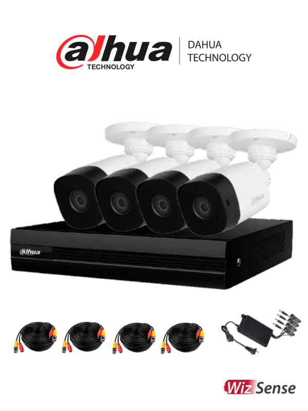 Kit de videovigilancia de 8 canales (4 camaras)